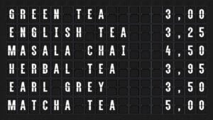 SplitFlapTV pricelist