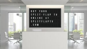 75" Split-Flap TV voor professionele doeleinden