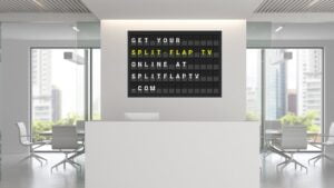 58" Split-Flap TV voor professionele doeleinden