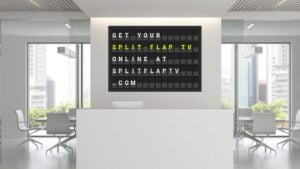 65 Split Flap TV for professional purposes