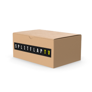 Split-Flap TV Starter Package with one full year of First Class subscription included.