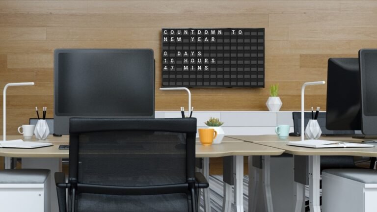 Use a Split-Flap TV to count down to New Year