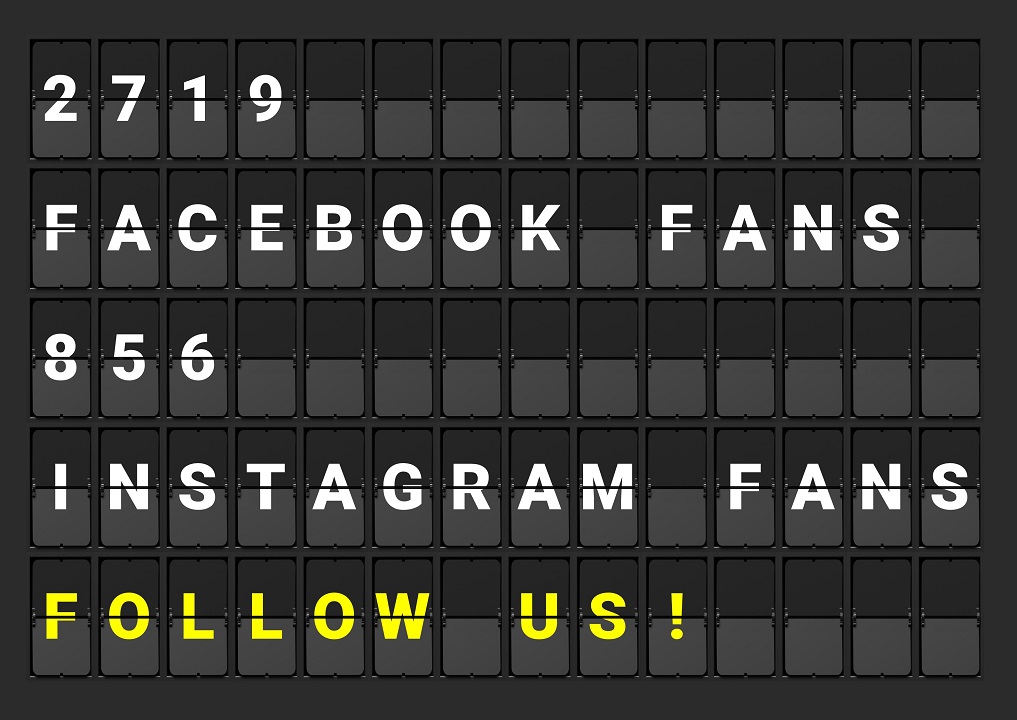 Show real-time followers of your social media pages