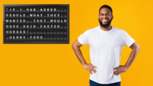 motivational quote for your company on a display board