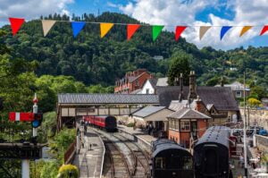 Split Flap TV in a Restaurant located in an Old Train Station