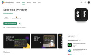 Split-Flap TV Player at the Android Store