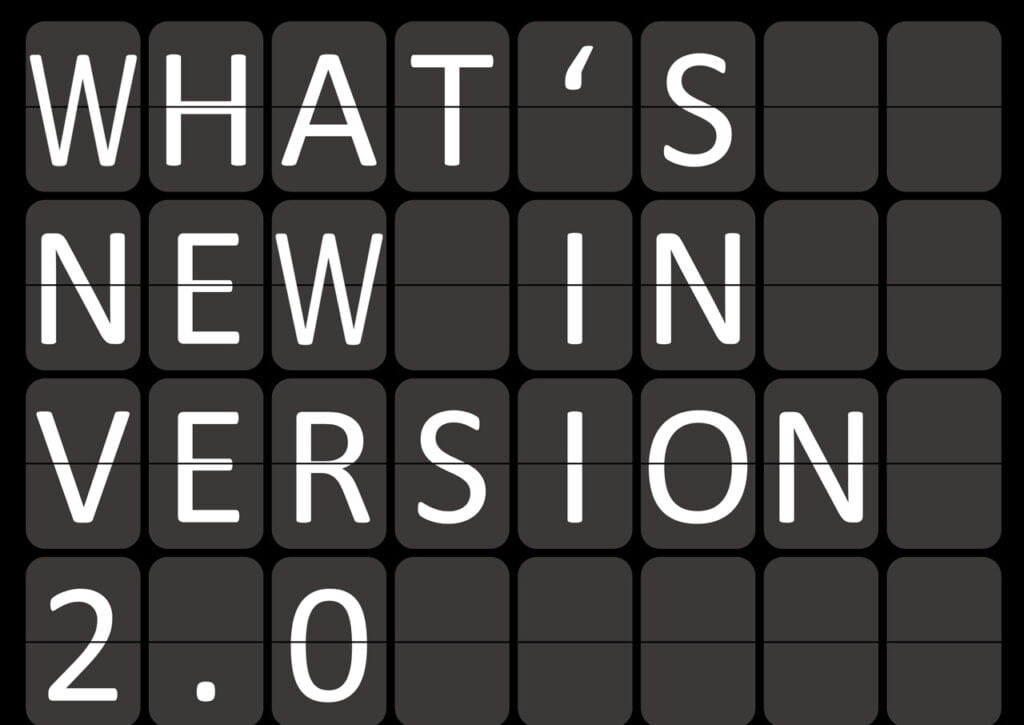 what is new in version 2.0