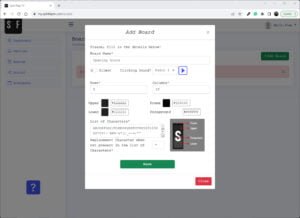 add board information