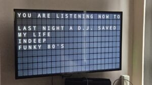 Spotify song info on your split flap tv