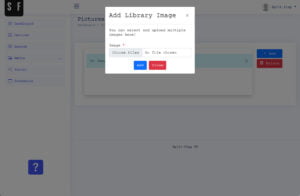 Click Choose files to select images
