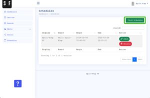 Click the Add Schedule button