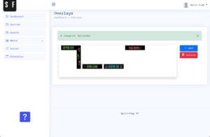 Overview of uploaded overlay images