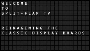 Split Flap TV sample screen