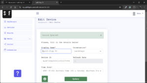 Device information saved