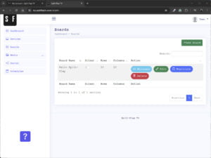 Open your Split Flap TV boards