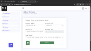 Set your device id and time zone