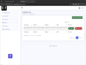 Split Flap TV scheduling overview