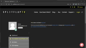 This is your Split Flap TV account