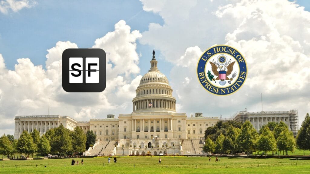 Split-Flap TV at US House of Representatives Capitol Building Washington DC