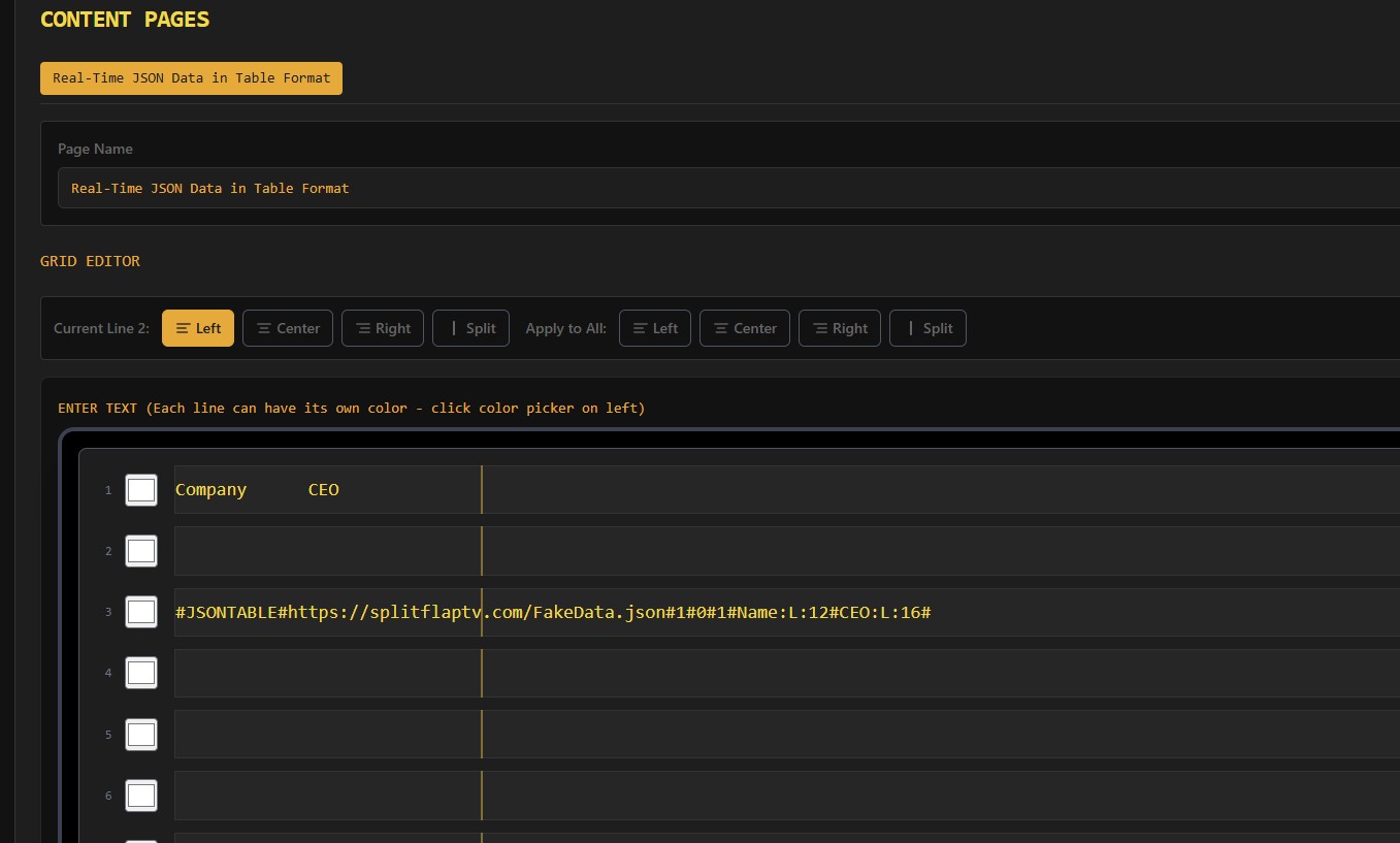 Explore how JSON tables power dynamic content in Split Flap TV This guide shows you how to structure your data access fields and use JSON values to create flexible datadriven splitflap messages