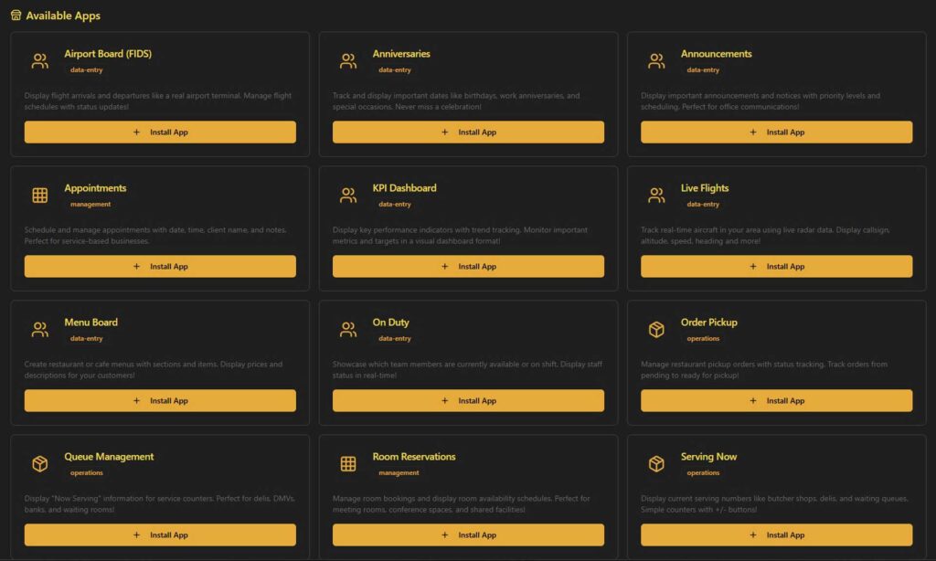Apps overview