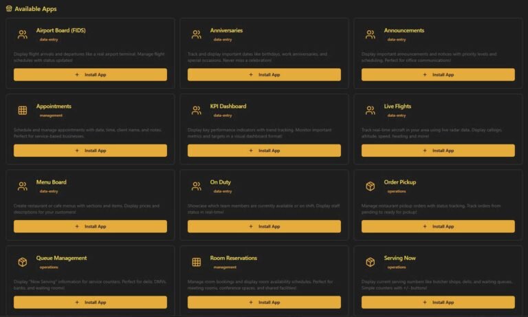Apps overview