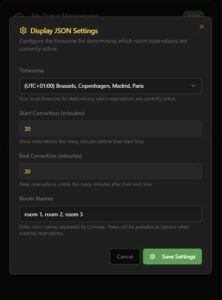 Configuration parameters for real time data driven digital signage apps