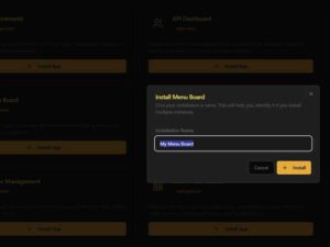 Give the app instance a name