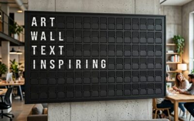 Art Wall Text: Inspiring Ideas for Displaying Words with Style