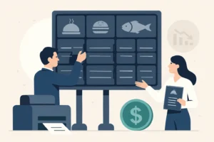Cut Menu Printing Costs with Split-Flap Screens