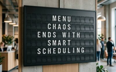 Menu Chaos Ends With Smart Scheduling