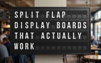Split Flap Display Boards That Actually Work