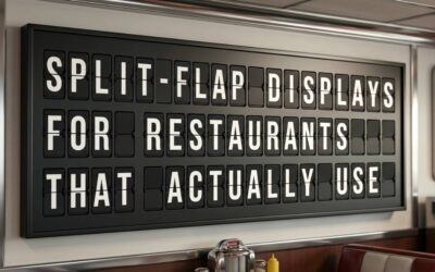 Split-Flap Displays That Restaurants Actually Use