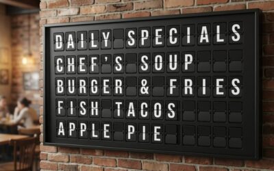 Digital Signage for Daily Specials Board