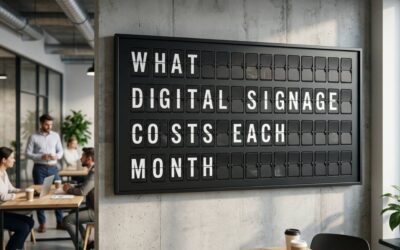 What Digital Signage Costs Each Month