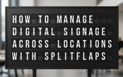 How to Manage Digital Signage Across Locations