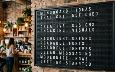 13 Menuboard Ideas That Get Noticed