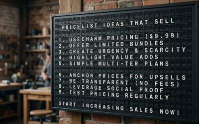 13 Pricelist Ideas That Look Better and Sell