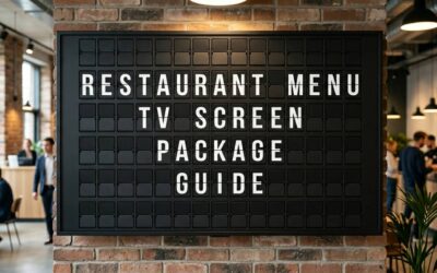Restaurant Menu TV Screen Package Guide