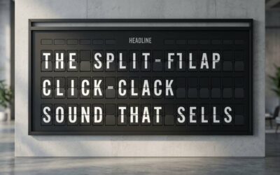 The Split-Flap Click-Clack: Sound That Sells