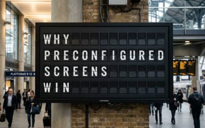 Why Preconfigured Digital Signage Screens Win