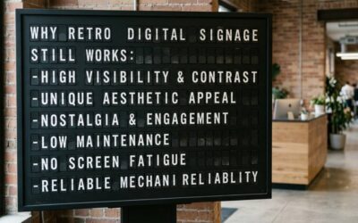 Why Retro Digital Signage Still Works
