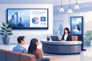 Digital Signage for Office Reception Area