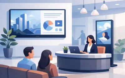 Digital Signage for Office Reception Area