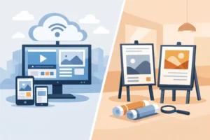Cloud Signage vs Static Posters: What Wins?