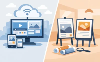 Cloud Signage vs Static Posters: What Wins?