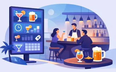 Digital Signage for Bar Happy Hour Schedule