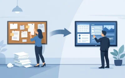 How to Replace Paper Notice Boards