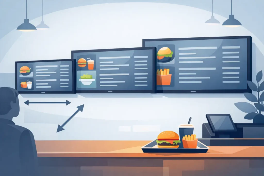 What Size TV for Menu Board Screen?