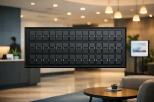 Can a TV Replace Lobby Signage?